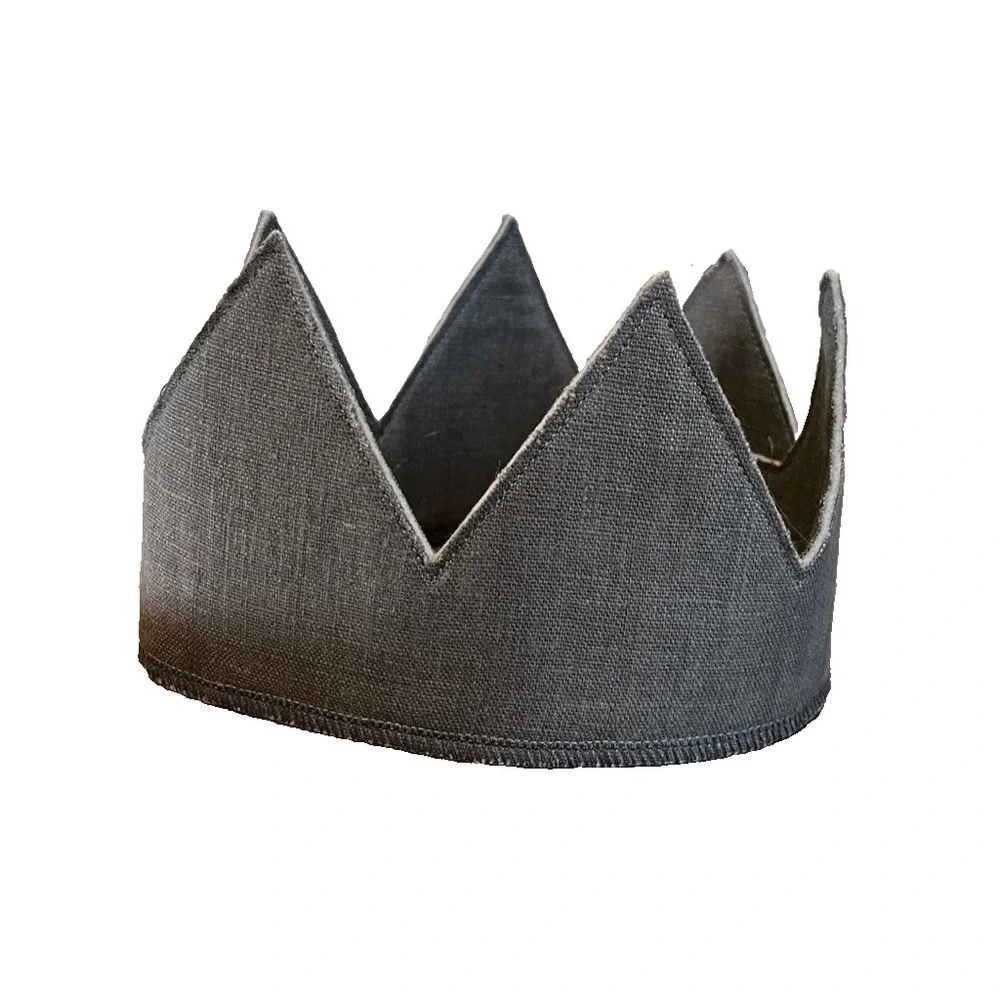 Oh Baby Fabric Crown Youth Gray Book Parade School Costume Preppy King Prince